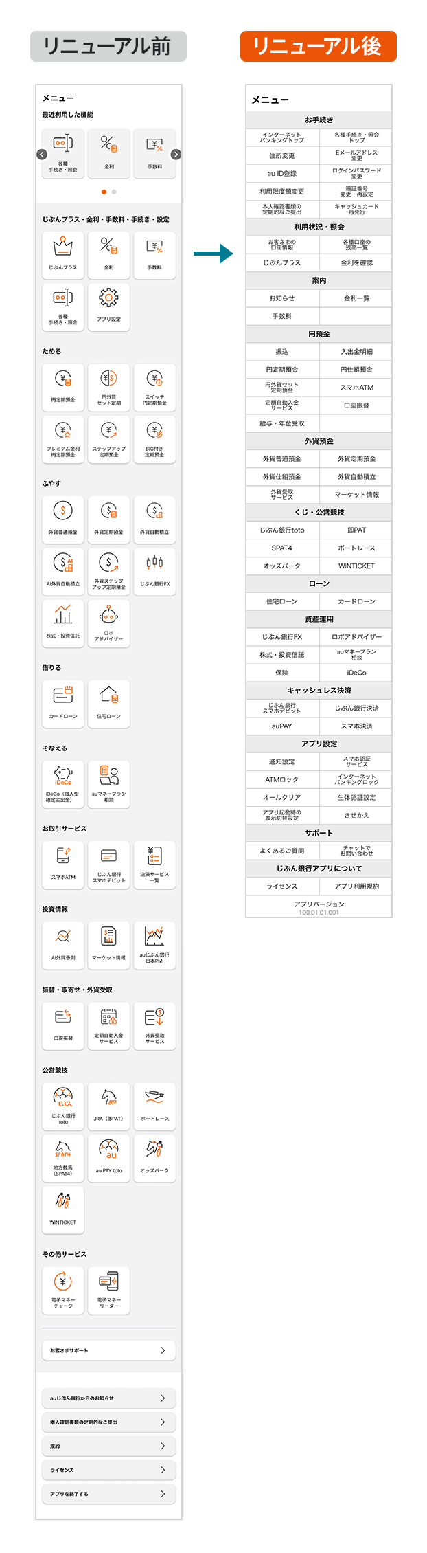メニュー画面