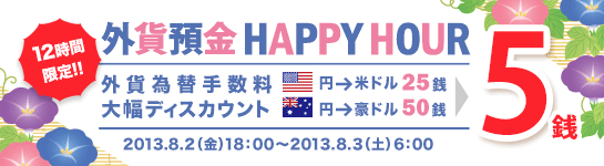 外貨預金 HAPPY HOUR 外貨預金 HAPPY HOUR