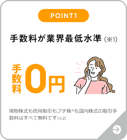 POINT1 手数料が業界最低水準
